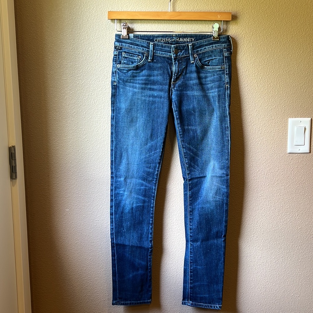 Citizens of humanity racer skinny blue size 26